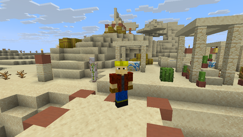 Picture of my game character in the server